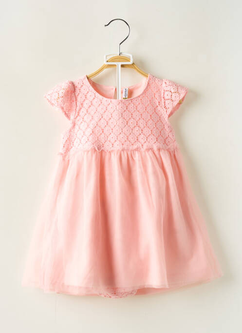 Robe mi-longue rose LOSAN pour fille