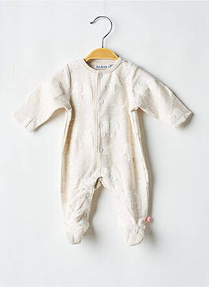 Pyjama fermeture pressionnée beige NOUKIE'S fille