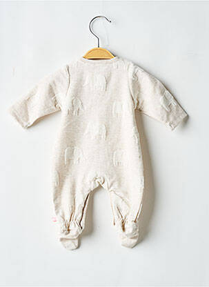 Pyjama fermeture pressionnée beige NOUKIE'S fille