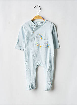 Pyjama fermeture pressionnée bleu NOUKIE'S fille