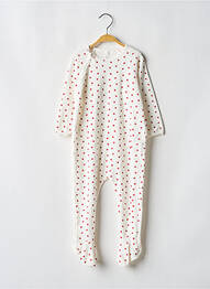 Pyjama fermeture pressionnée blanc PETIT BATEAU fille