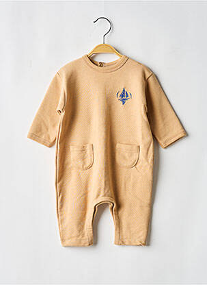 Combi-pantalon coupe droite manches longues beige PETIT BATEAU enfant