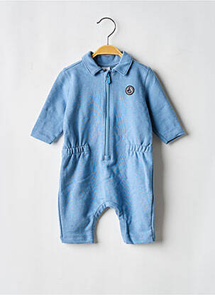 Combi-pantalon coupe cintrée manches longues bleu PETIT BATEAU garcon