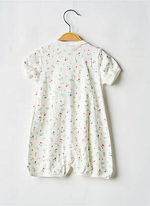 Combishort manches courtes manches courtes blanc PETIT BATEAU fille