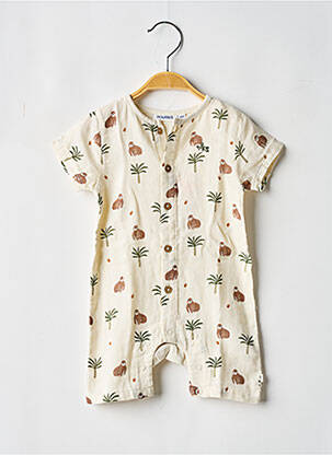 Combishort coupe cintrée manches courtes beige NOUKIE'S enfant