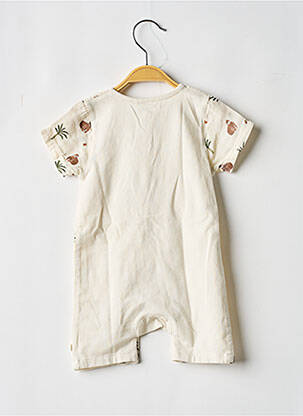 Combishort imprimé fantaisie manches courtes beige NOUKIE'S enfant