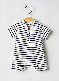 Combishort coupe droite manches courtes blanc PETIT BATEAU garcon