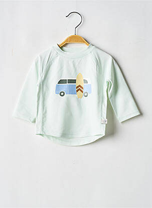 Top de bain sérigraphie vert LÄSSIG fille