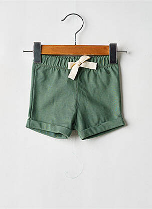 Short fermeture liens à nouer taille élastique vert PETIT BATEAU enfant