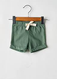 Short fermeture liens à nouer taille élastique vert PETIT BATEAU enfant