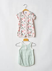 Combishort rose PETIT BATEAU pour fille seconde vue