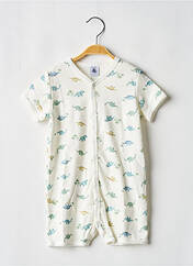 Combishort blanc PETIT BATEAU pour garçon seconde vue