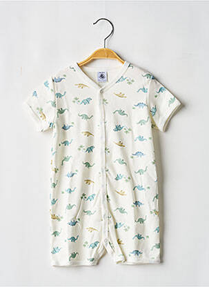 Combishort blanc PETIT BATEAU pour garçon