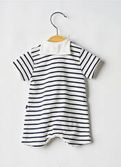 Combishort blanc PETIT BATEAU pour garçon seconde vue