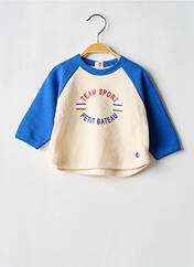 Sweat-shirt beige PETIT BATEAU pour garçon seconde vue