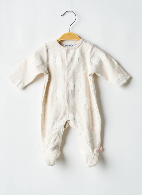 Pyjama fermeture pressionnée beige NOUKIE'S fille