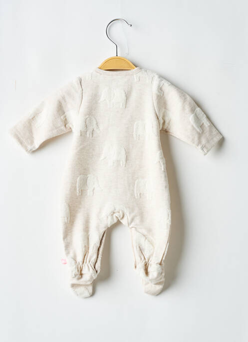 Pyjama fermeture pressionnée beige NOUKIE'S fille