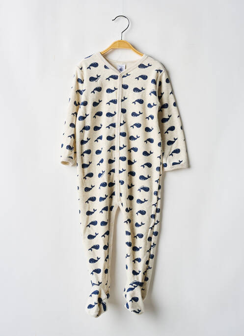 Pyjama fermeture pressionnée bleu PETIT BATEAU fille