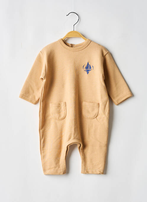 Combi-pantalon coupe droite manches longues beige PETIT BATEAU enfant