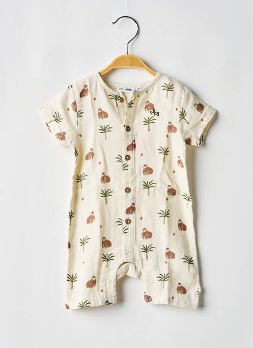 Combishort coupe cintrée manches courtes beige NOUKIE'S enfant