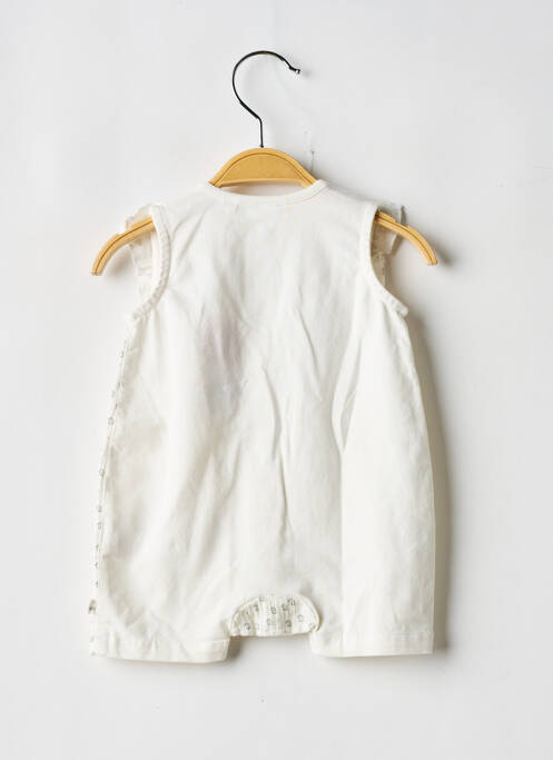 Combishort manches courtes manches courtes blanc NOUKIE'S fille