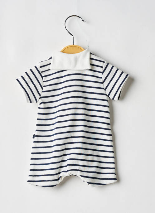 Combishort coupe droite manches courtes blanc PETIT BATEAU garcon