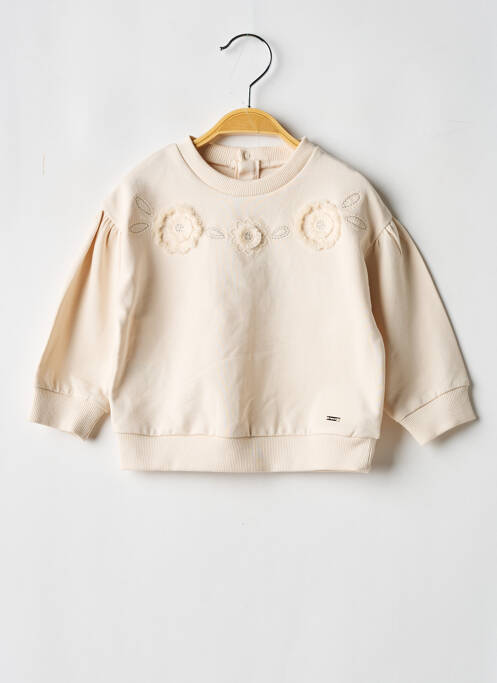Sweat-shirt manches longues manches longues beige MAYORAL fille