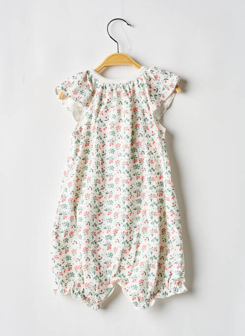 Combishort blanc PETIT BATEAU fille