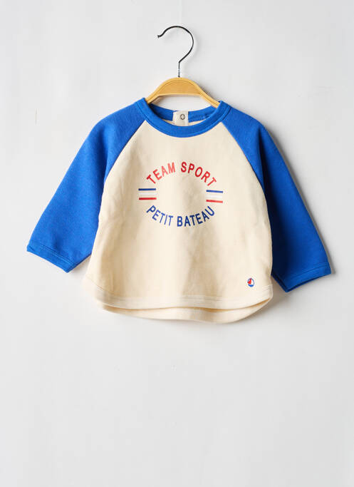 Sweat-shirt beige PETIT BATEAU pour garçon