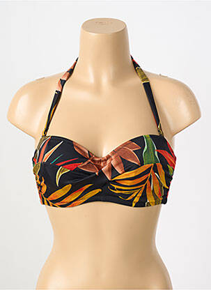 Haut de maillot de bain stretch haut soutien-gorge moulé noir FANTASIE femme