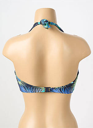 Haut de maillot de bain stretch haut soutien-gorge moulé bleu FANTASIE femme
