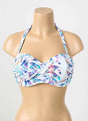 Haut de maillot de bain stretch haut soutien-gorge moulé blanc FANTASIE femme