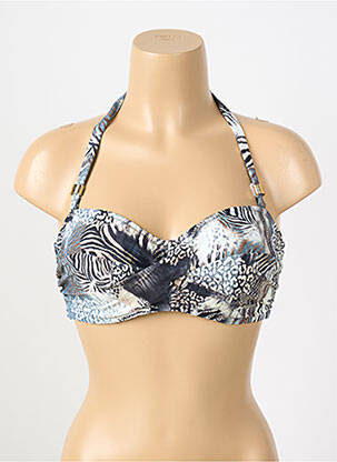 Haut de maillot de bain stretch haut soutien-gorge moulé gris FANTASIE femme