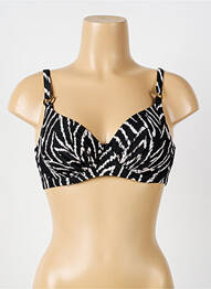 Haut de maillot de bain bretelles élastiquées ajustables noir FANTASIE femme
