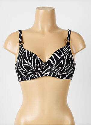 Haut de maillot de bain bretelles élastiquées ajustables noir FANTASIE femme