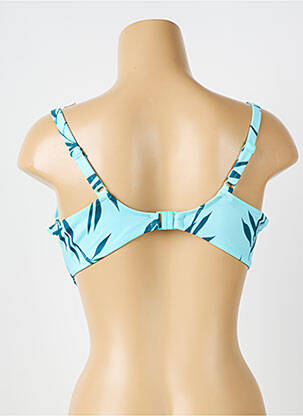 Haut de maillot de bain bretelles élastiquées ajustables bleu FANTASIE femme