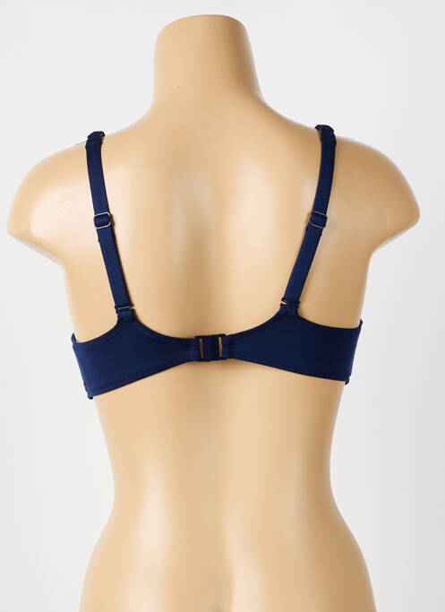 Haut de maillot de bain bretelles élastiquées ajustables bleu FANTASIE femme