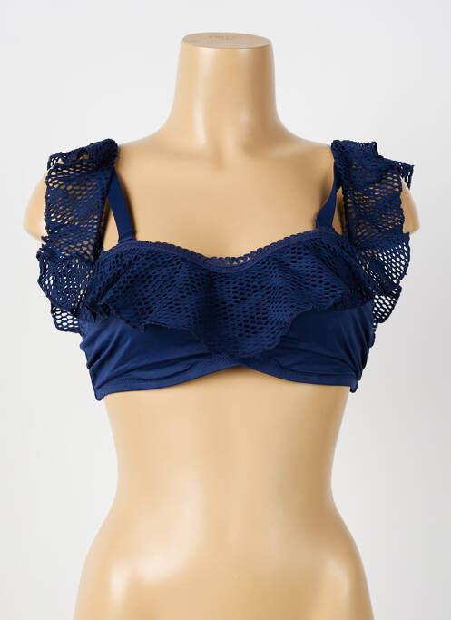 Haut de maillot de bain haut soutien-gorge emboitant haut soutien-gorge emboitant bleu fonce FANTASIE femme