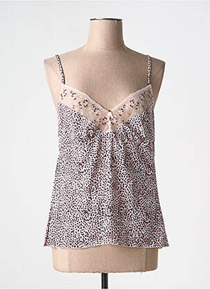 Top/caraco tissage satiné rose FANTASIE femme