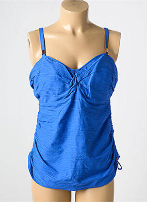 Haut de maillot de bain stretch haut soutien-gorge emboitant bleu FANTASIE femme