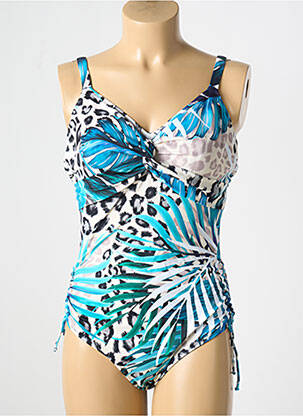 Maillot de bain 1 pièce haut soutien-gorge emboitant haut soutien-gorge emboitant bleu FANTASIE femme