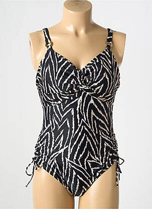 Maillot de bain 1 pièce imprimé fantaisie haut soutien-gorge emboitant noir FANTASIE femme