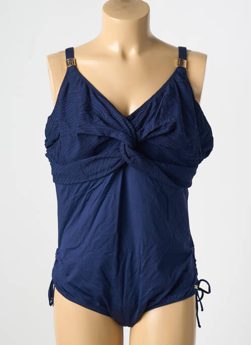 Maillot de bain 1 pièce bleu FANTASIE pour femme