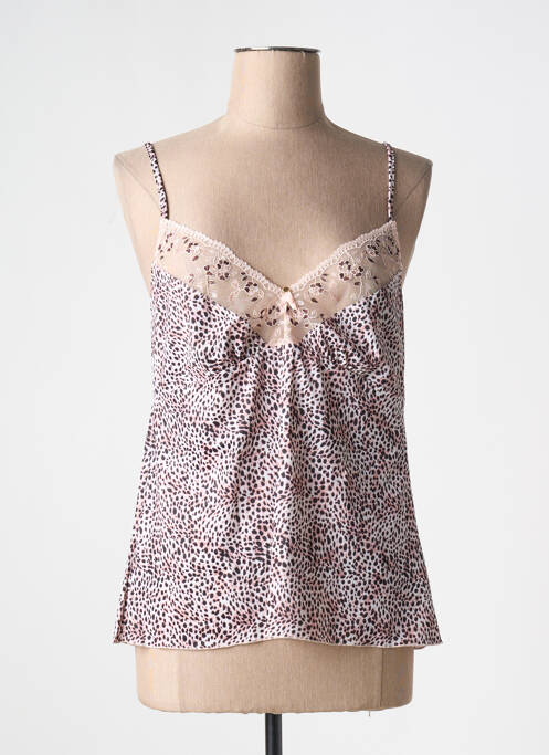 Top/caraco tissage satiné rose FANTASIE femme