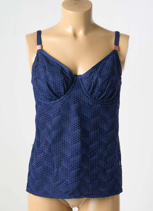 Haut de maillot de bain stretch haut soutien-gorge balconnet bleu FANTASIE femme