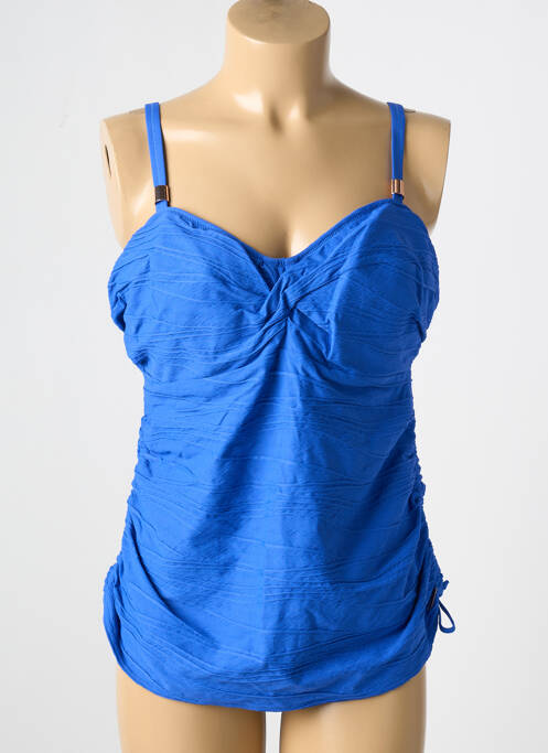 Haut de maillot de bain stretch haut soutien-gorge emboitant bleu FANTASIE femme