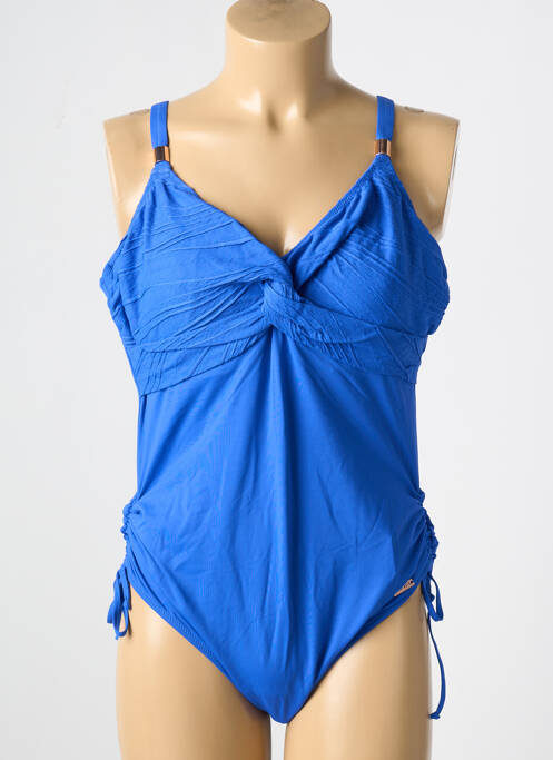 Maillot de bain 1 pièce haut soutien-gorge emboitant haut soutien-gorge emboitant bleu FANTASIE femme