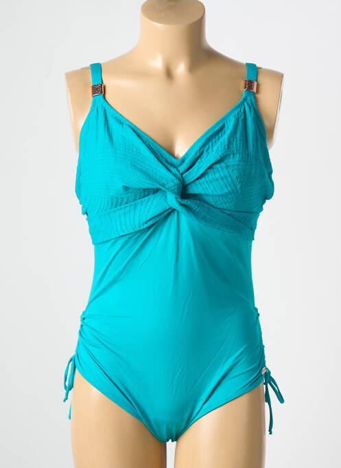 Maillot de bain 1 pièce haut soutien-gorge emboitant haut soutien-gorge emboitant bleu FANTASIE femme