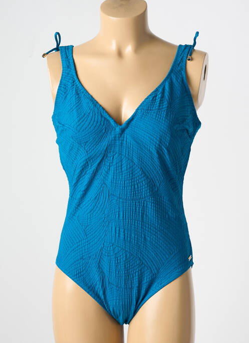 Maillot de bain 1 pièce haut soutien-gorge emboitant haut soutien-gorge emboitant bleu FANTASIE femme