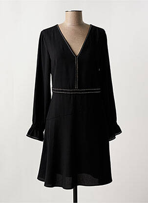 Robe courte coupe fluide manches longues noir LIU  JO femme